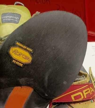 Reparatur Kletterschuhe mit Vibram®XS-EDGE + Randgummi